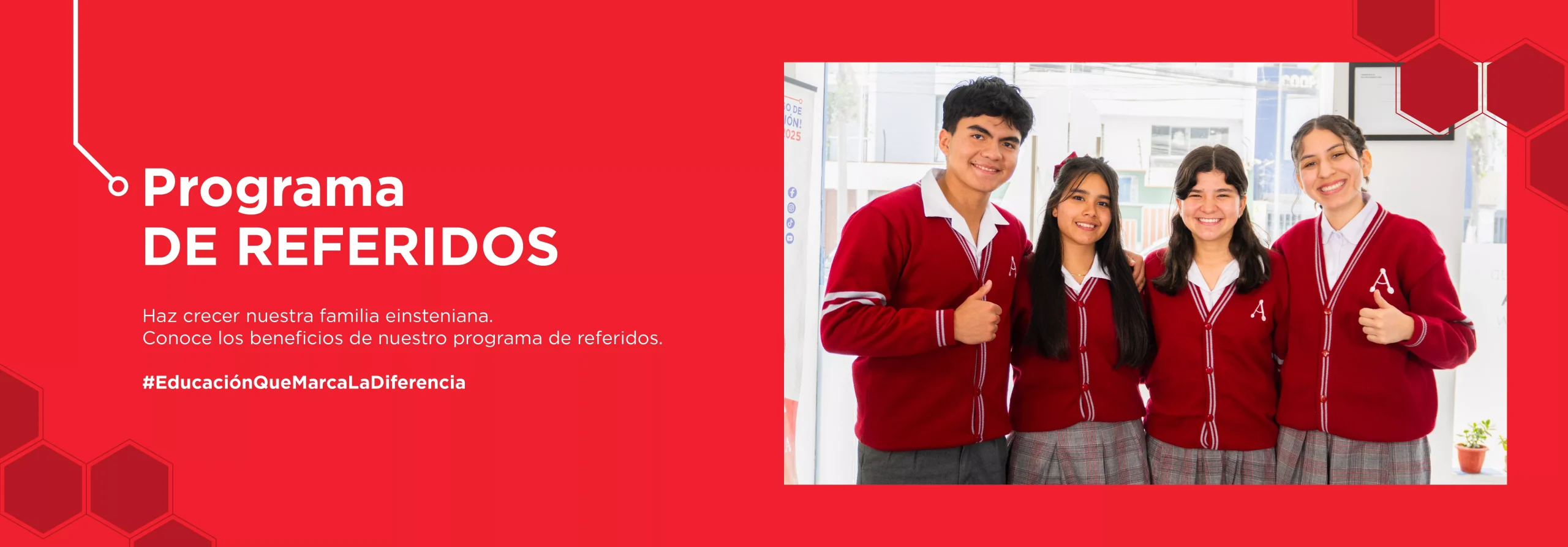 Programa de referidos del Colegio Albert Einstein